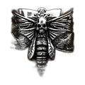Bague pirate en acier, sur fond blanc