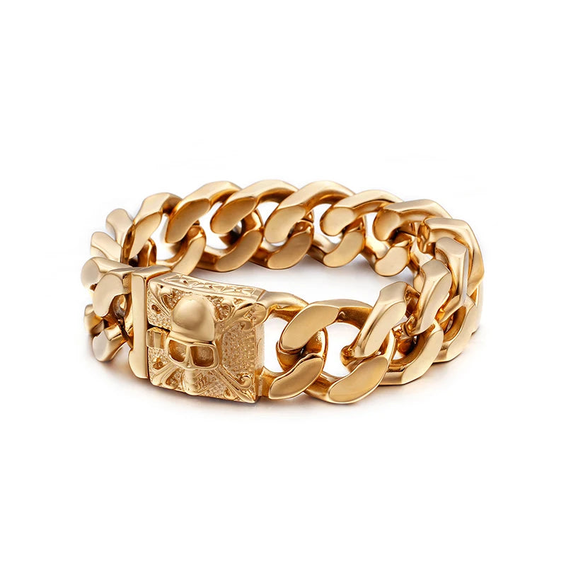 Bracelet Pirate Grosse Maille Cubaine