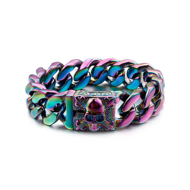 Bracelet Pirate Grosse Maille Cubaine