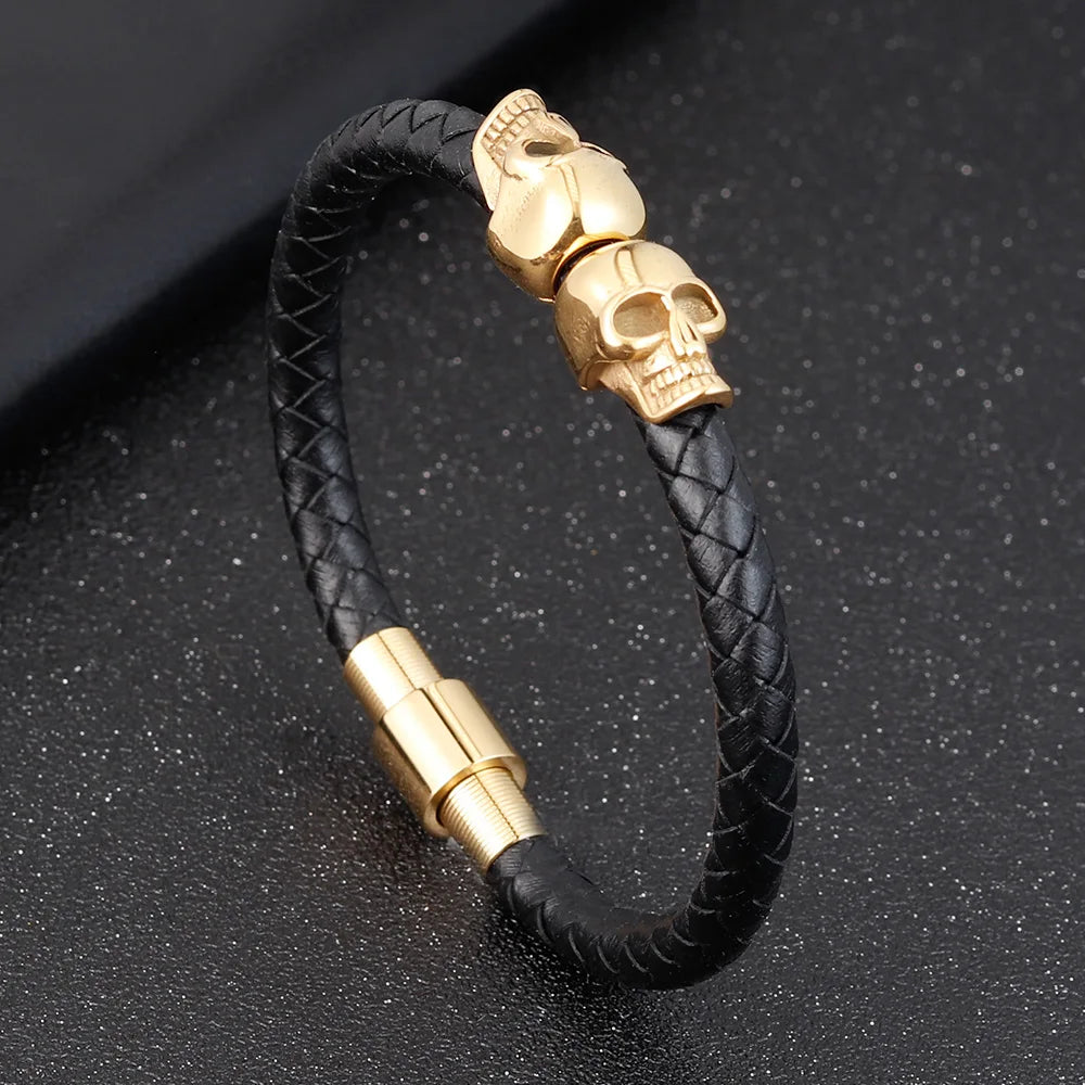 Bracelet Pirate Tresse Noire