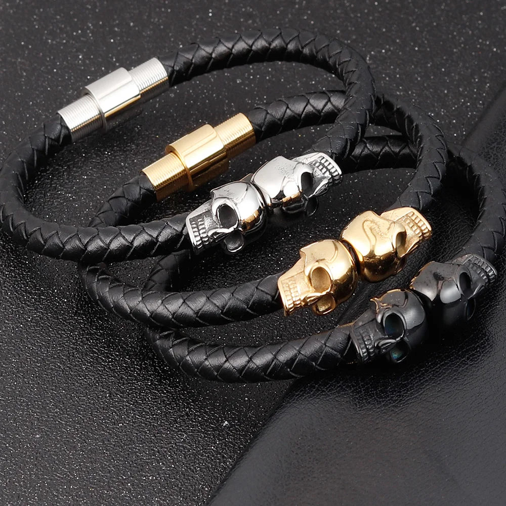 Bracelet Pirate Tresse Noire
