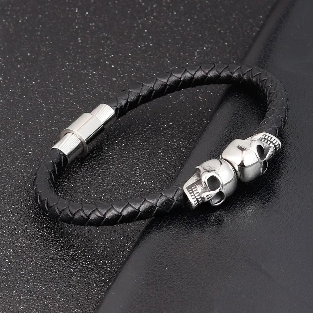 Bracelet Pirate Tresse Noire
