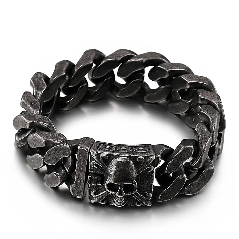 Bracelet Pirate Grosse Maille Cubaine