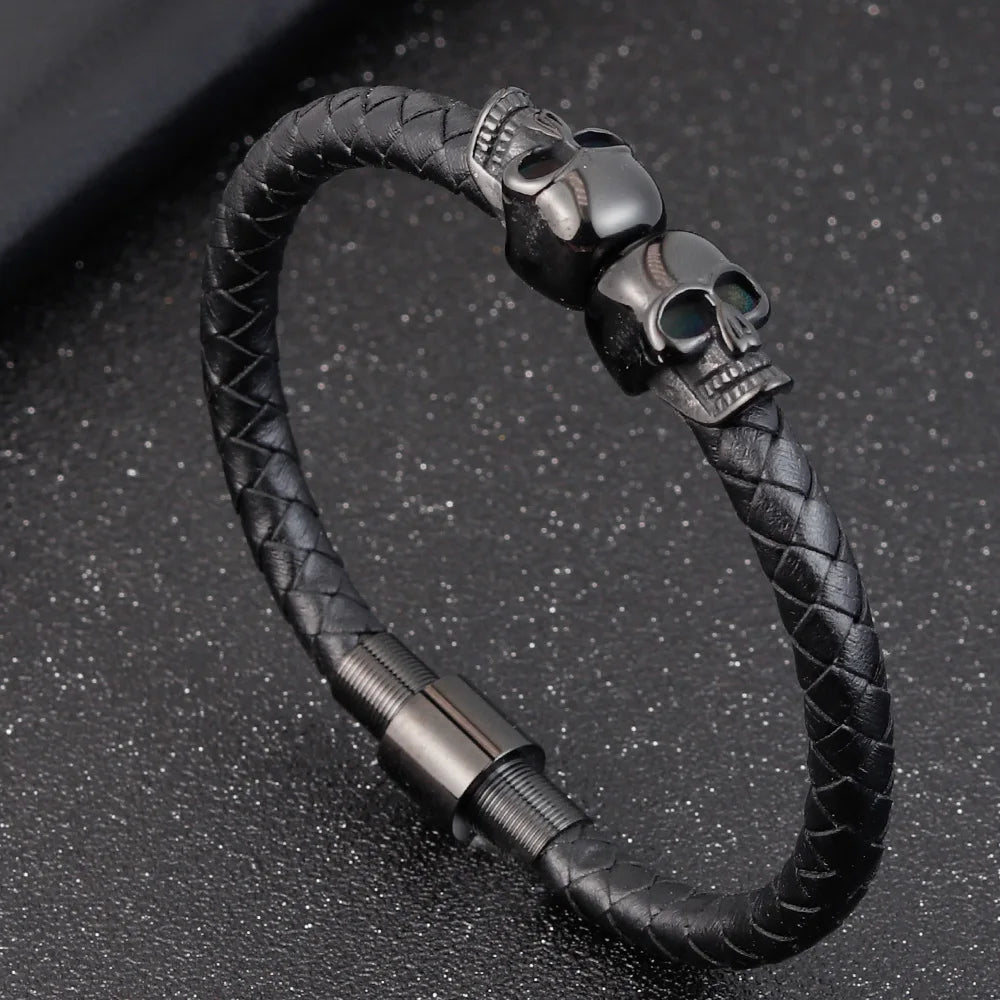 Bracelet Pirate Tresse Noire