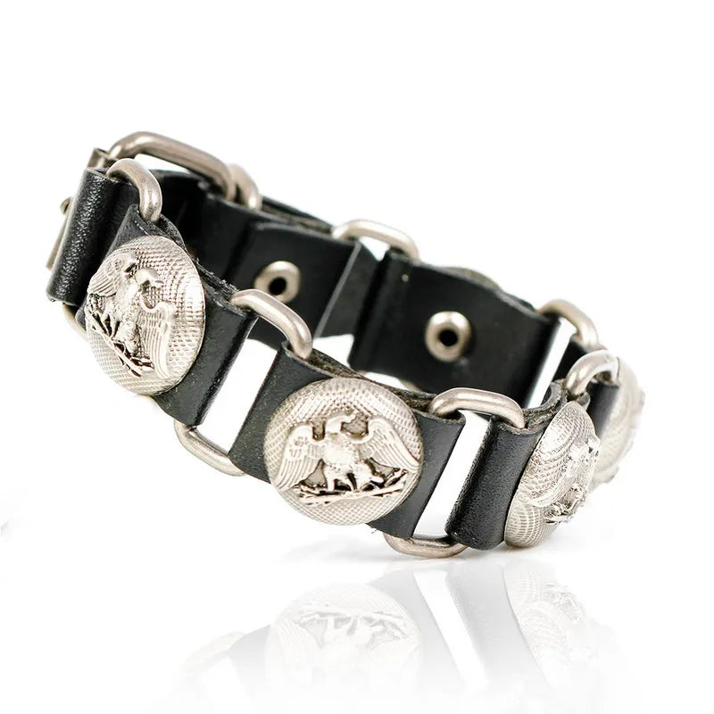 Bracelet Pirate Chaine et Cuir