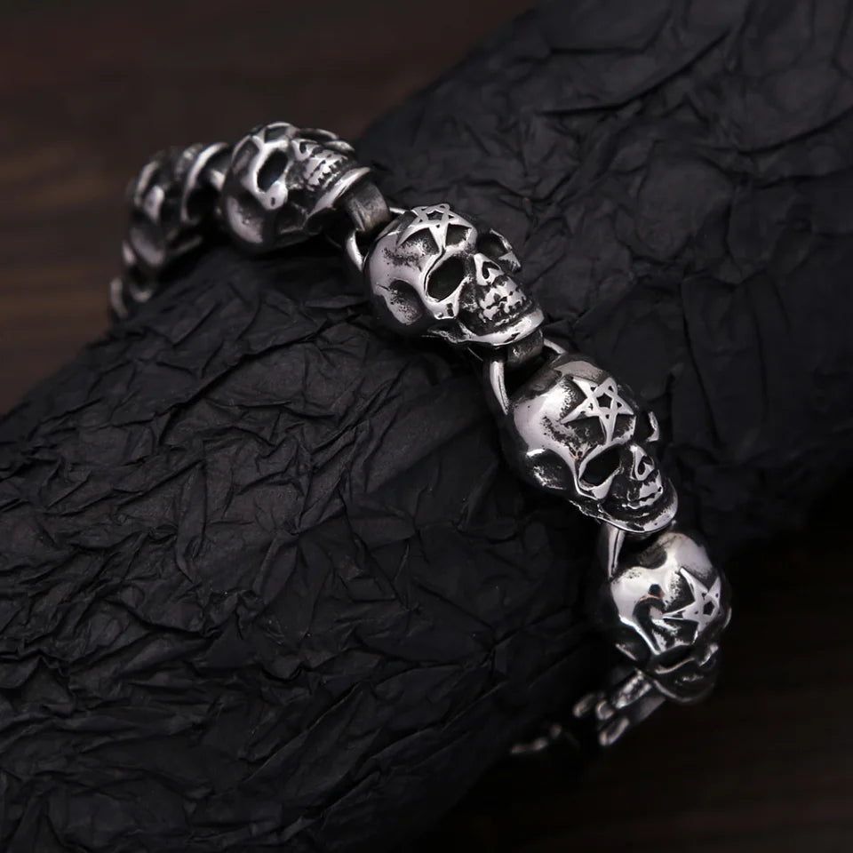 Bracelet Pirate Crane Gothique
