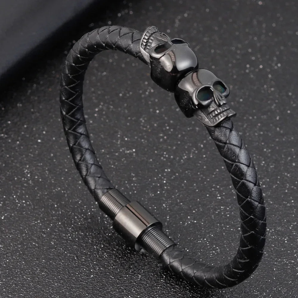 Bracelet Pirate Tresse Noire