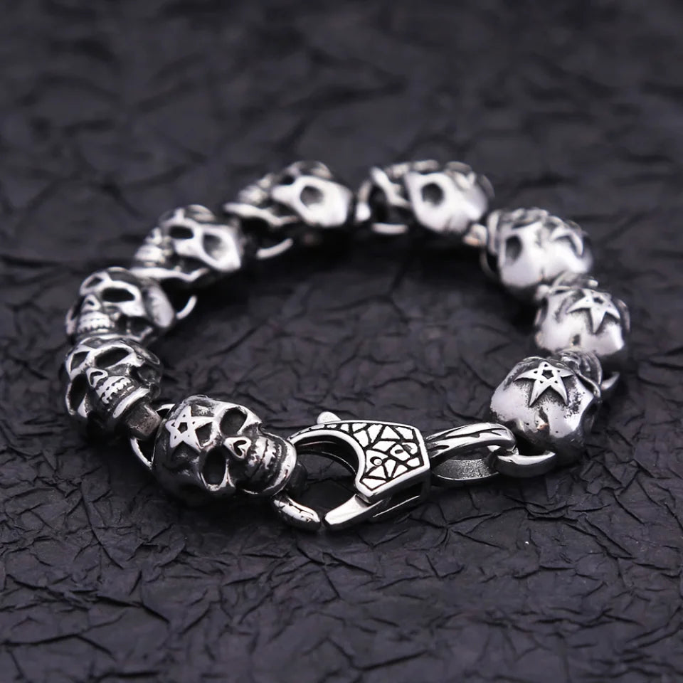Bracelet Pirate Crane Gothique