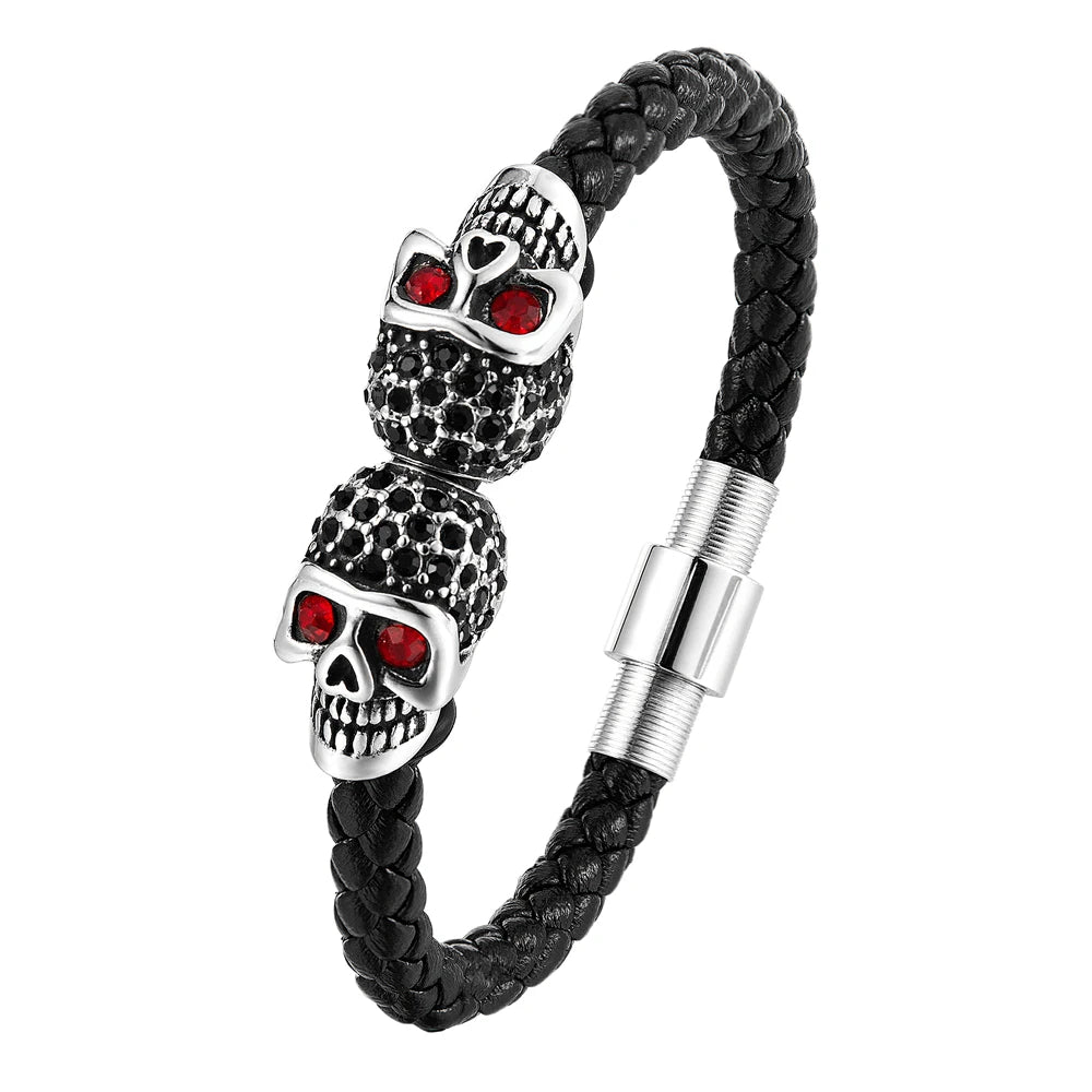 Bracelet Pirate Tresse Noire