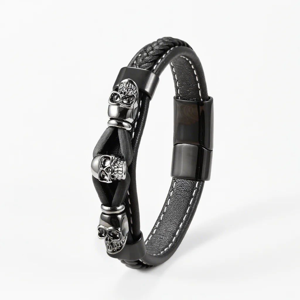 Bracelet Pirate Cuir du Corsaire