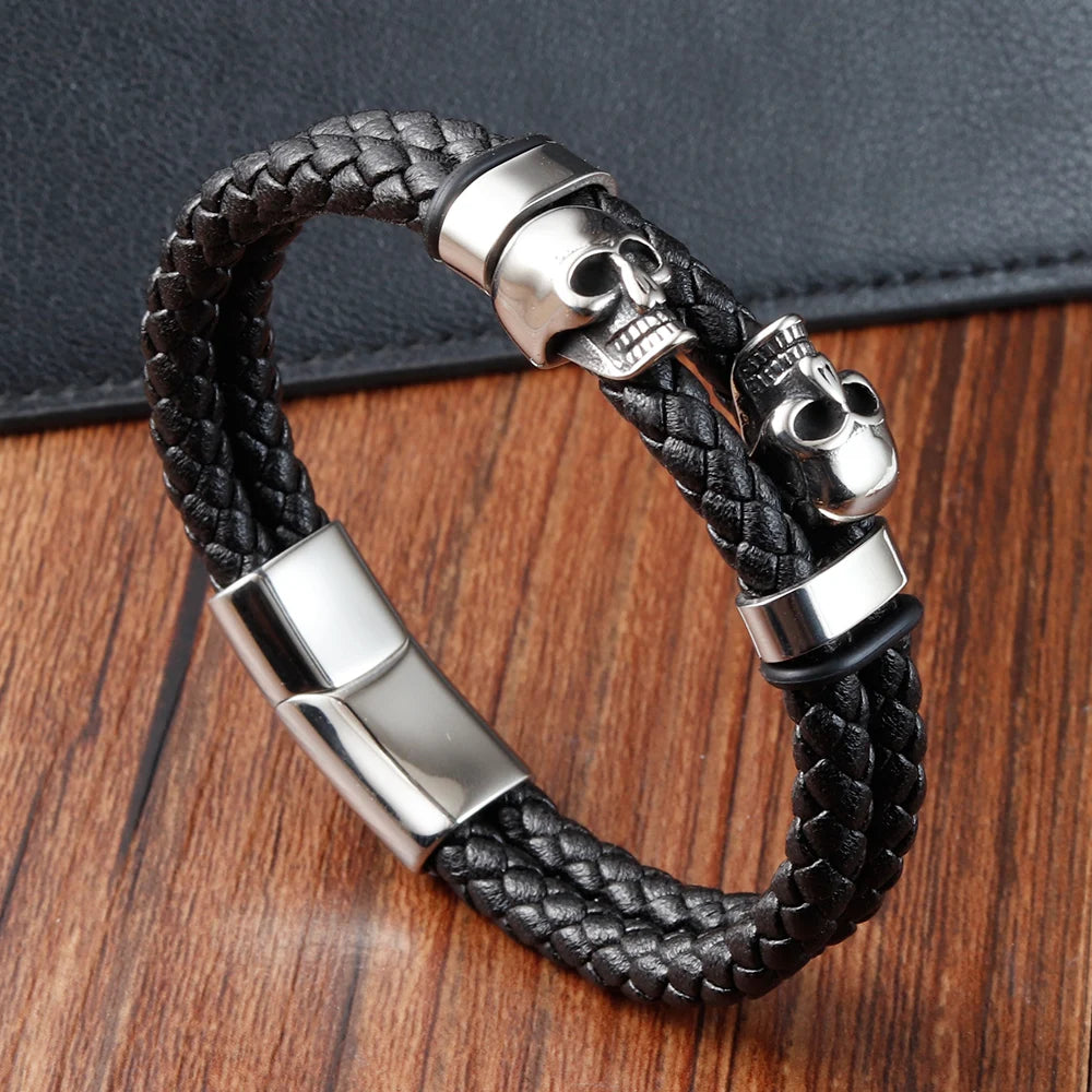 Bracelet Pirate Tresse Noire