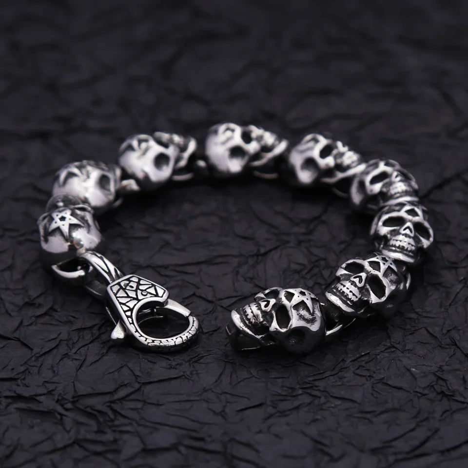 Bracelet Pirate Crane Gothique