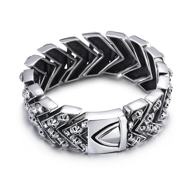 Bracelet Pirate Large Crane d'Acier