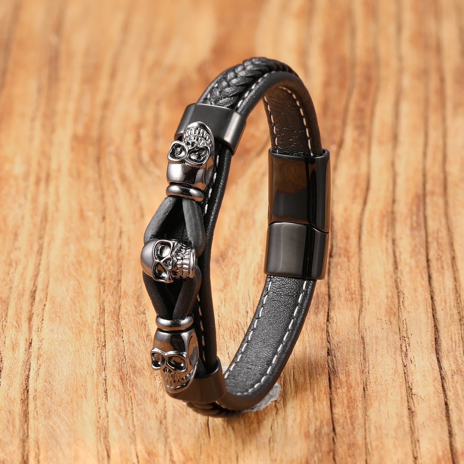 Bracelet Pirate Cuir du Corsaire