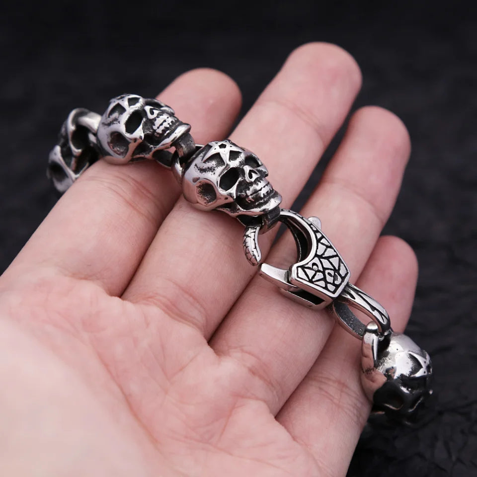 Bracelet Pirate Crane Gothique