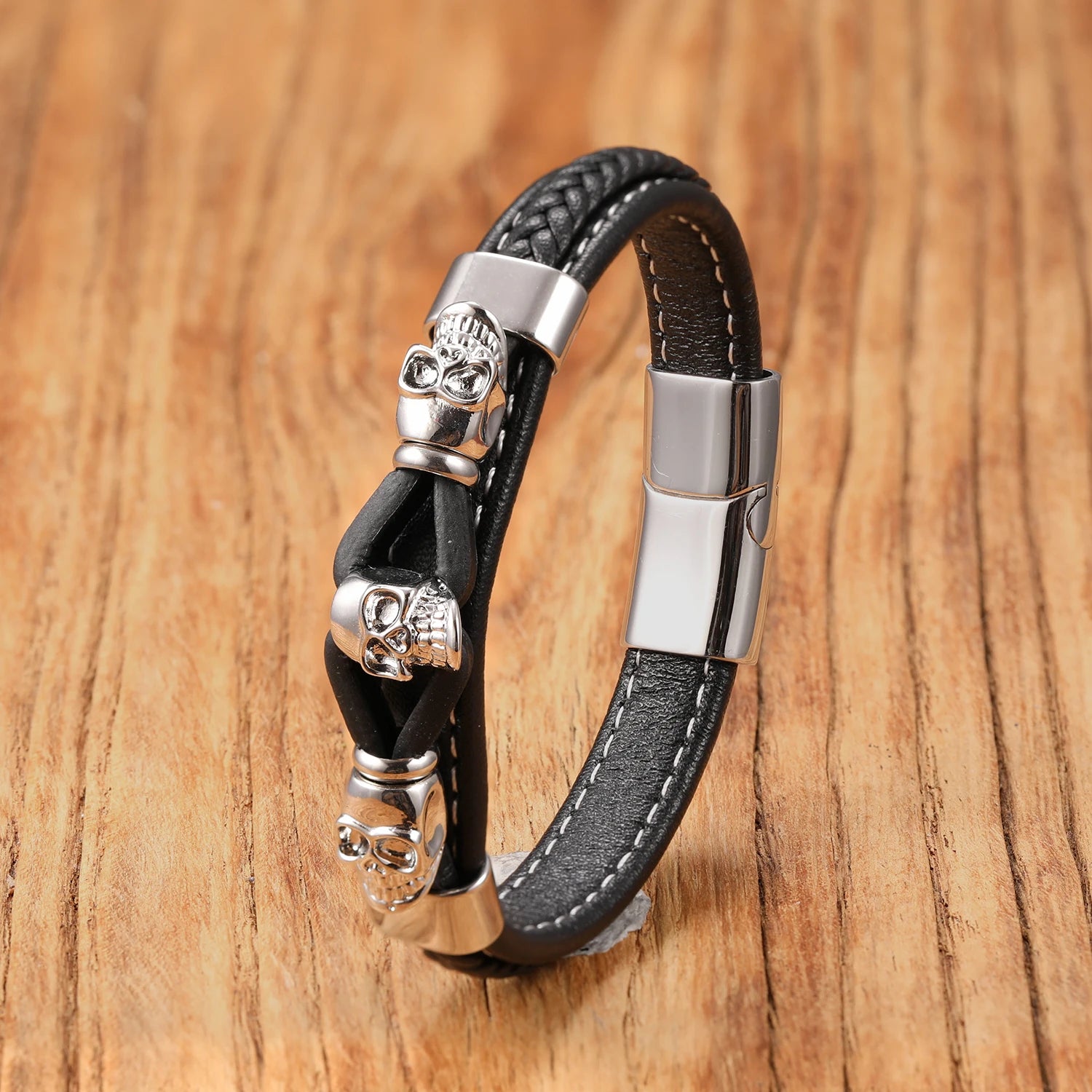 Bracelet Pirate Cuir du Corsaire
