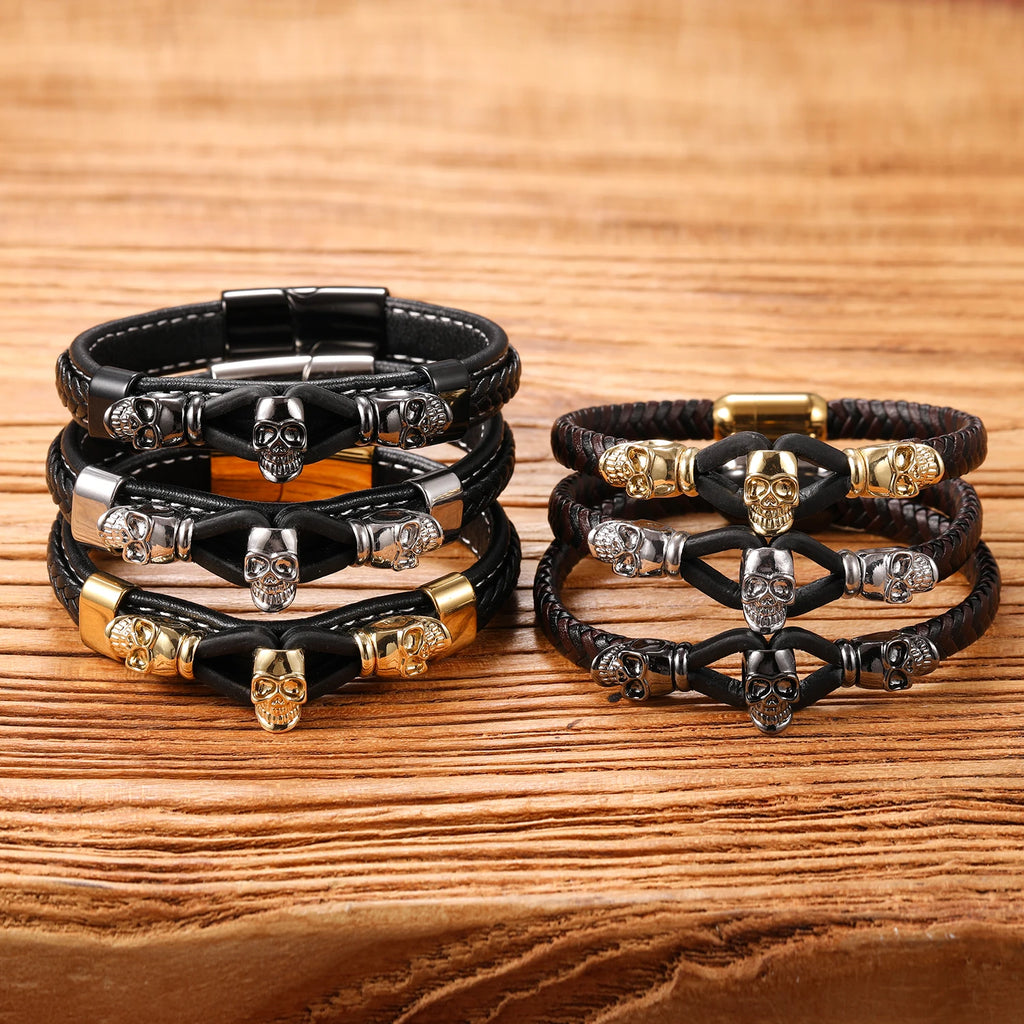 Bracelet Pirate Cuir du Corsaire