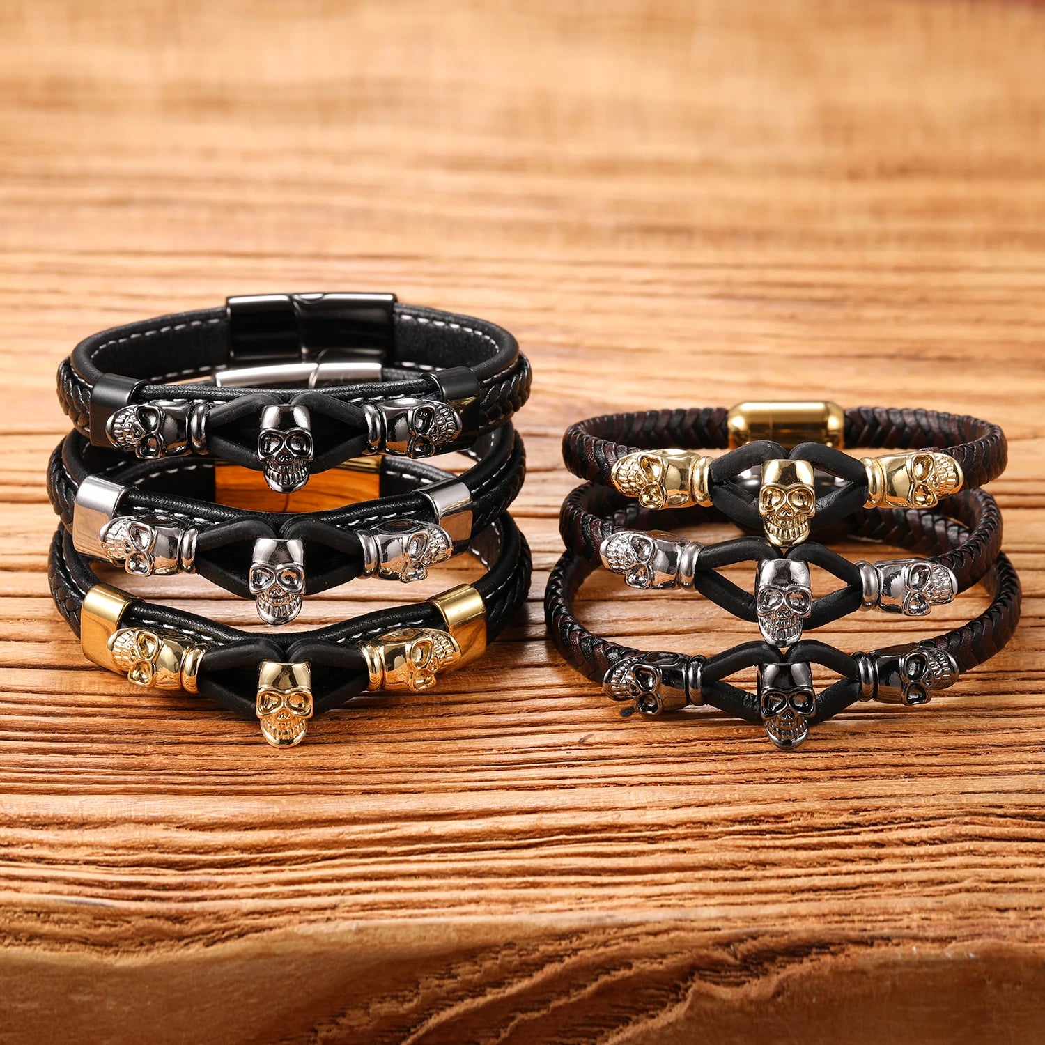 Bracelet Pirate Cuir du Corsaire