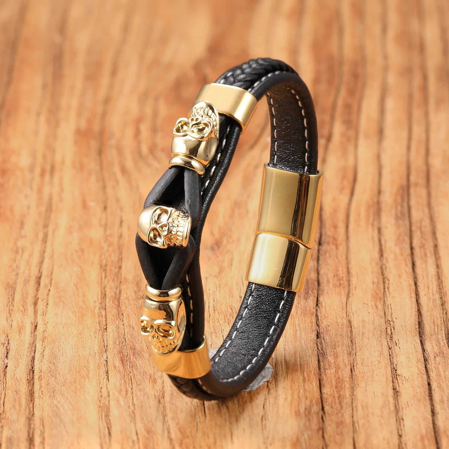 Bracelet Pirate Cuir du Corsaire
