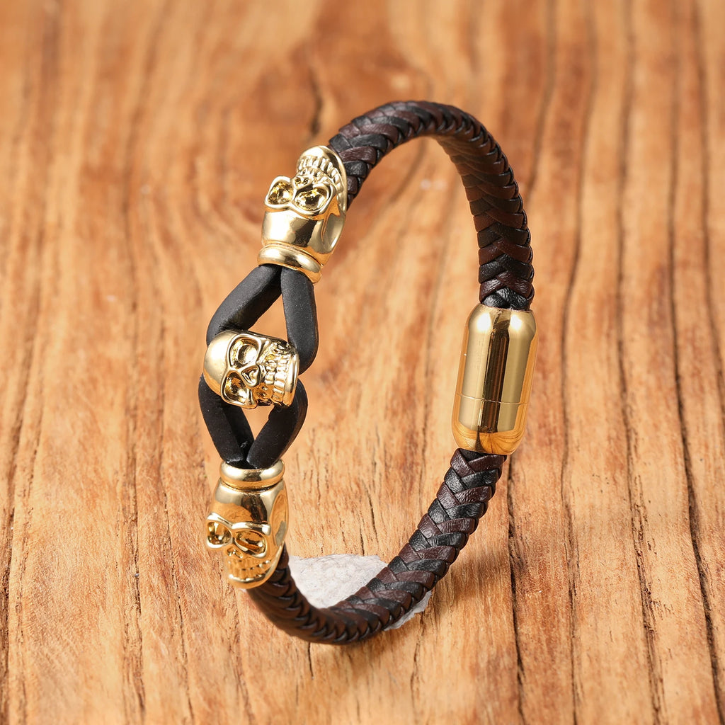 Bracelet Pirate Cuir du Corsaire