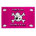 Drapeau pirate Altesse Noire - fourreau 2 oeillets