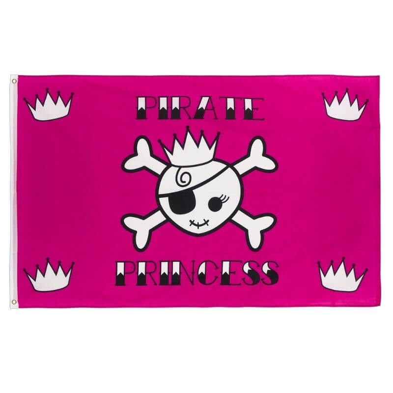 Drapeau pirate Altesse Noire - fourreau 2 oeillets