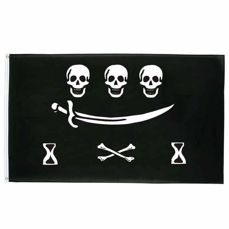 Drapeau pirate L'Ancestral - fourreau 2 oeillets