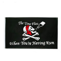 Drapeau pirate Capitaine Grog - fourreau 2 oeillets
