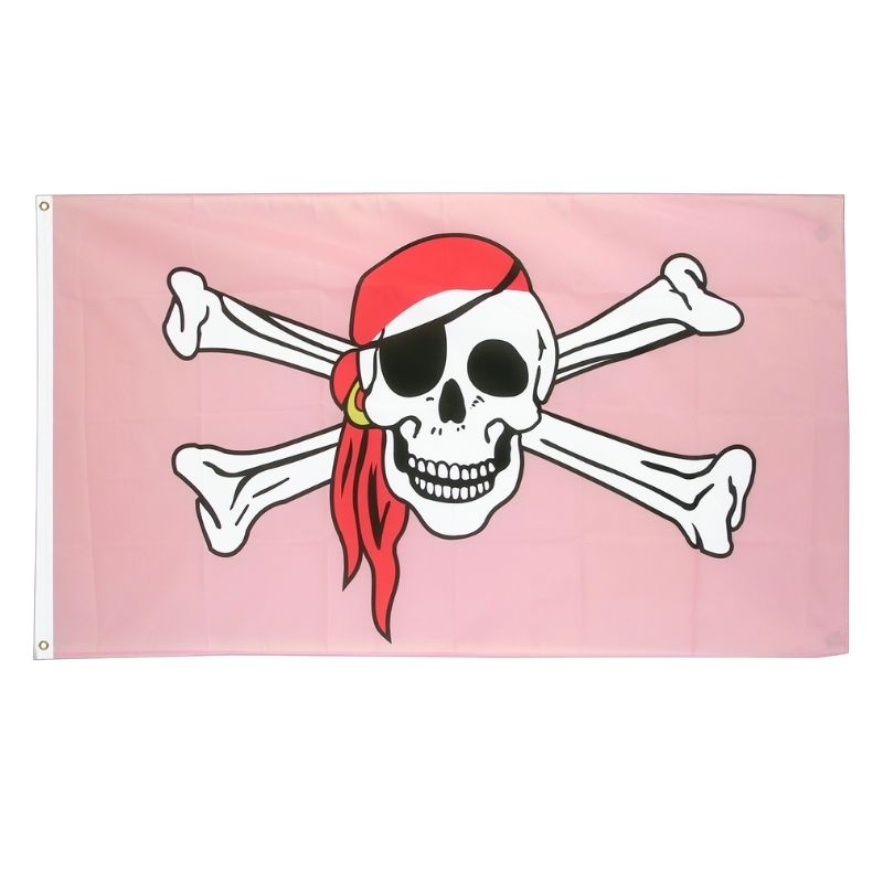 Drapeau pirate Duchesse Corsaire - fourreau 2 oeillets