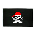 Drapeau pirate Double Lame - fourreau 2 oeillets