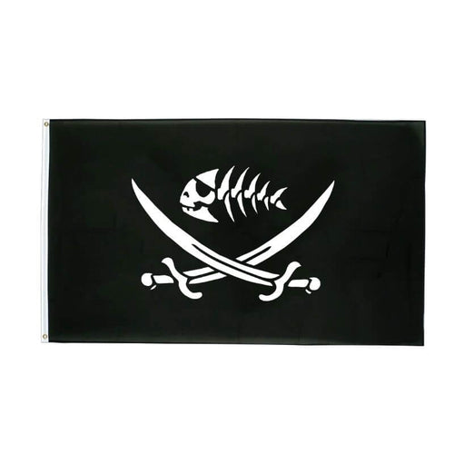 Drapeau pirate Arête Maudite - fourreau 2 oeillets