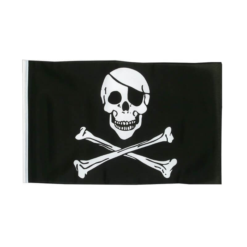 Drapeau pirate Roger Éternel - fourreau 2 oeillets