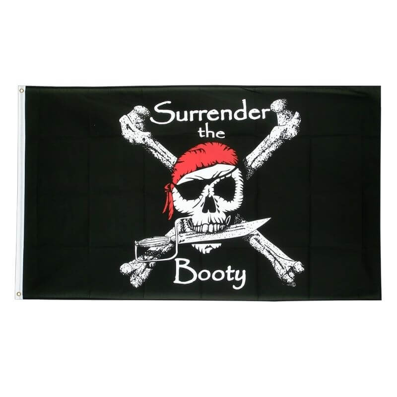 Drapeau pirate Le Boucher Des Mers - fourreau 2 oeillets