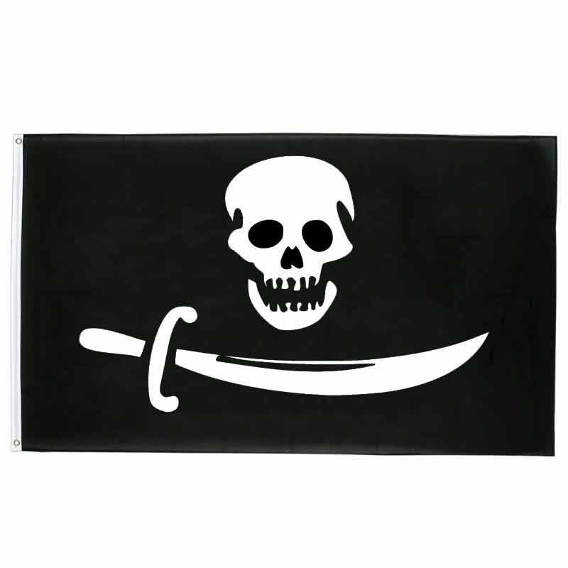 Drapeau pirate Cœur De Pierre - fourreau 2 oeillets