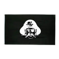 Drapeau pirate Vagabond Noir - fourreau 2 oeillets