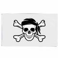 Drapeau pirate Roger Immaculé - fourreau 2 oeillets