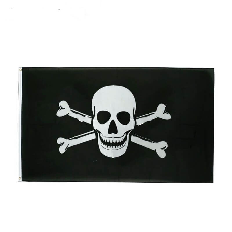Drapeau pirate Vaisseau Fantôme - fourreau 2 oeillets