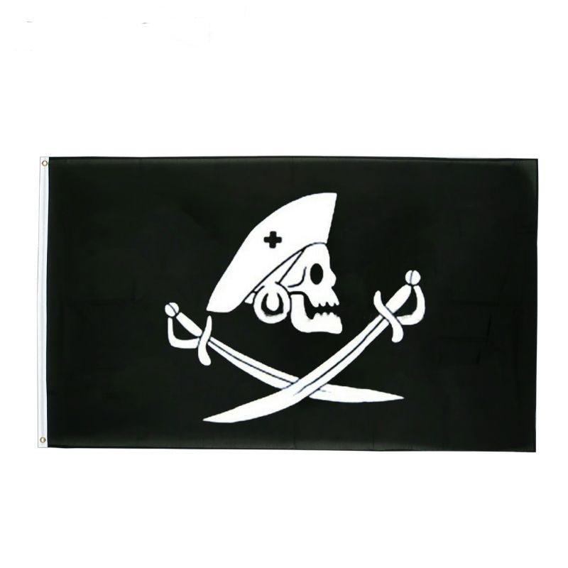 Drapeau pirate L'Authentique - fourreau 2 oeillets