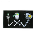 Drapeau pirate Étamine Maudite - fourreau 2 oeillets