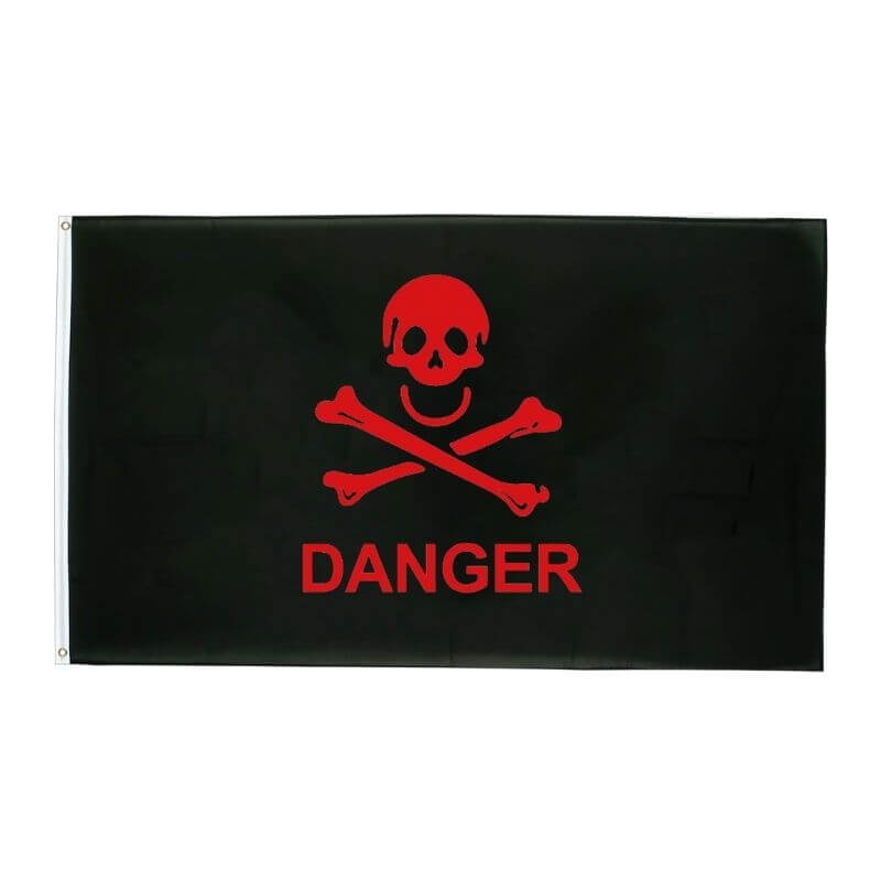 Drapeau pirate Ornement Funeste - fourreau 2 oeillets