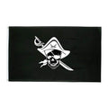 Drapeau pirate Crâne Amiral - fourreau 2 oeillets