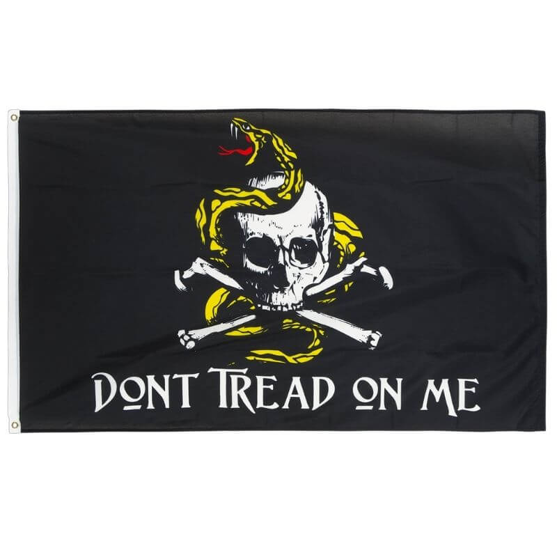 Drapeau pirate Pavillon Défiance - fourreau 2 oeillets