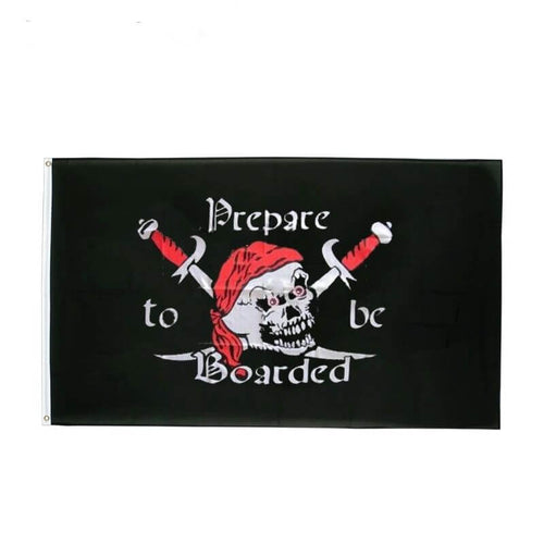 Drapeau pirate À L'Abordage - fourreau 2 oeillets