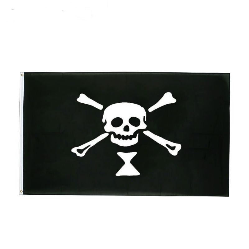 Drapeau pirate Emmanuel Wynne - fourreau 2 oeillets