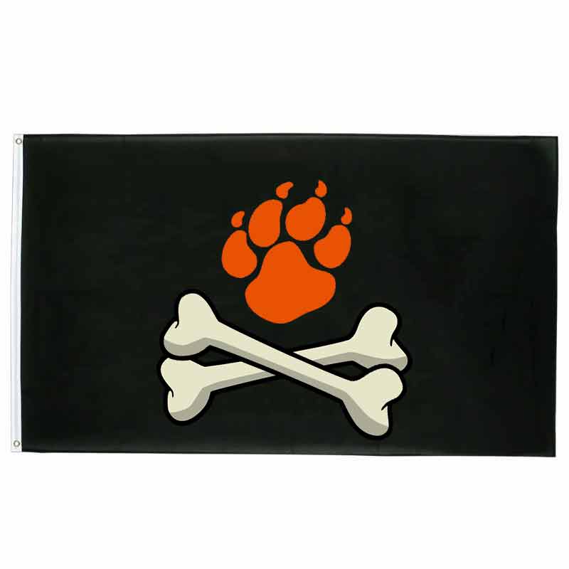 Drapeau pirate Molosse Des Mers - fourreau 2 oeillets