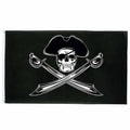 Drapeau pirate Chapeau Mortuaire - fourreau 2 oeillets