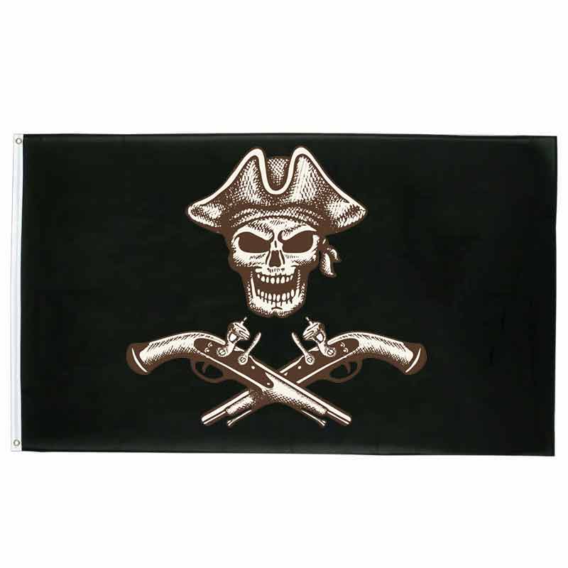 Drapeau pirate Coup Fatal - fourreau 2 oeillets