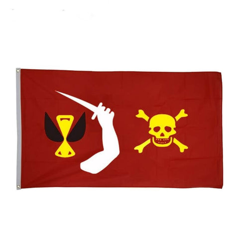 Drapeau pirate Christopher Moody - fourreau 2 oeillets