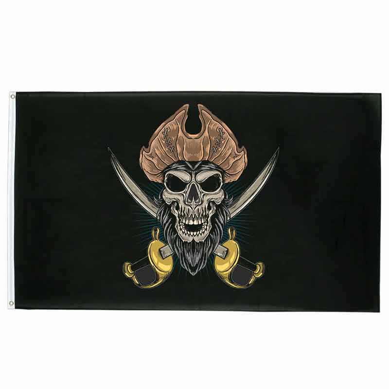 Drapeau pirate Maître Du Pont - fourreau 2 oeillets