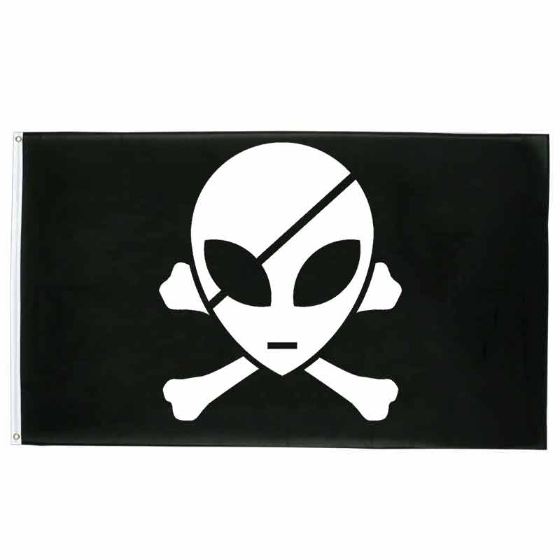 Drapeau pirate Corsaire Céleste - fourreau 2 oeillets